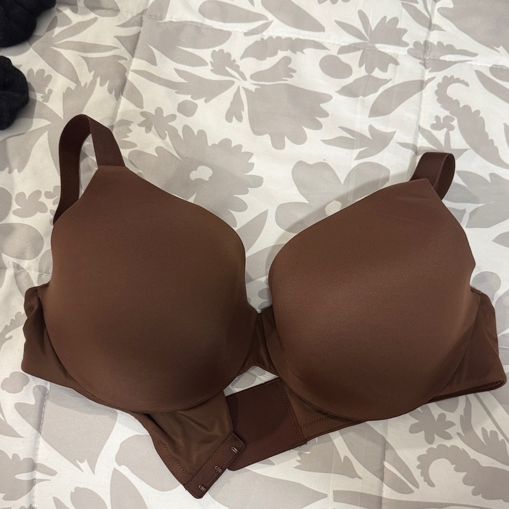 SKIMS Cocoa smoothing intimates full coverage lightly lived Women's Bra 38D